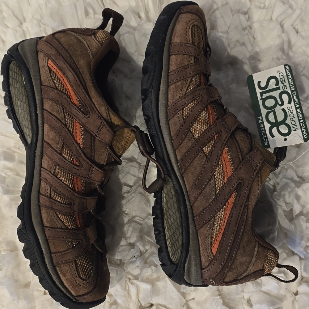 Merrell Siren Stretch Women's Brown And Orange Size 7 Hiking Shoes - Picture 10 of 11